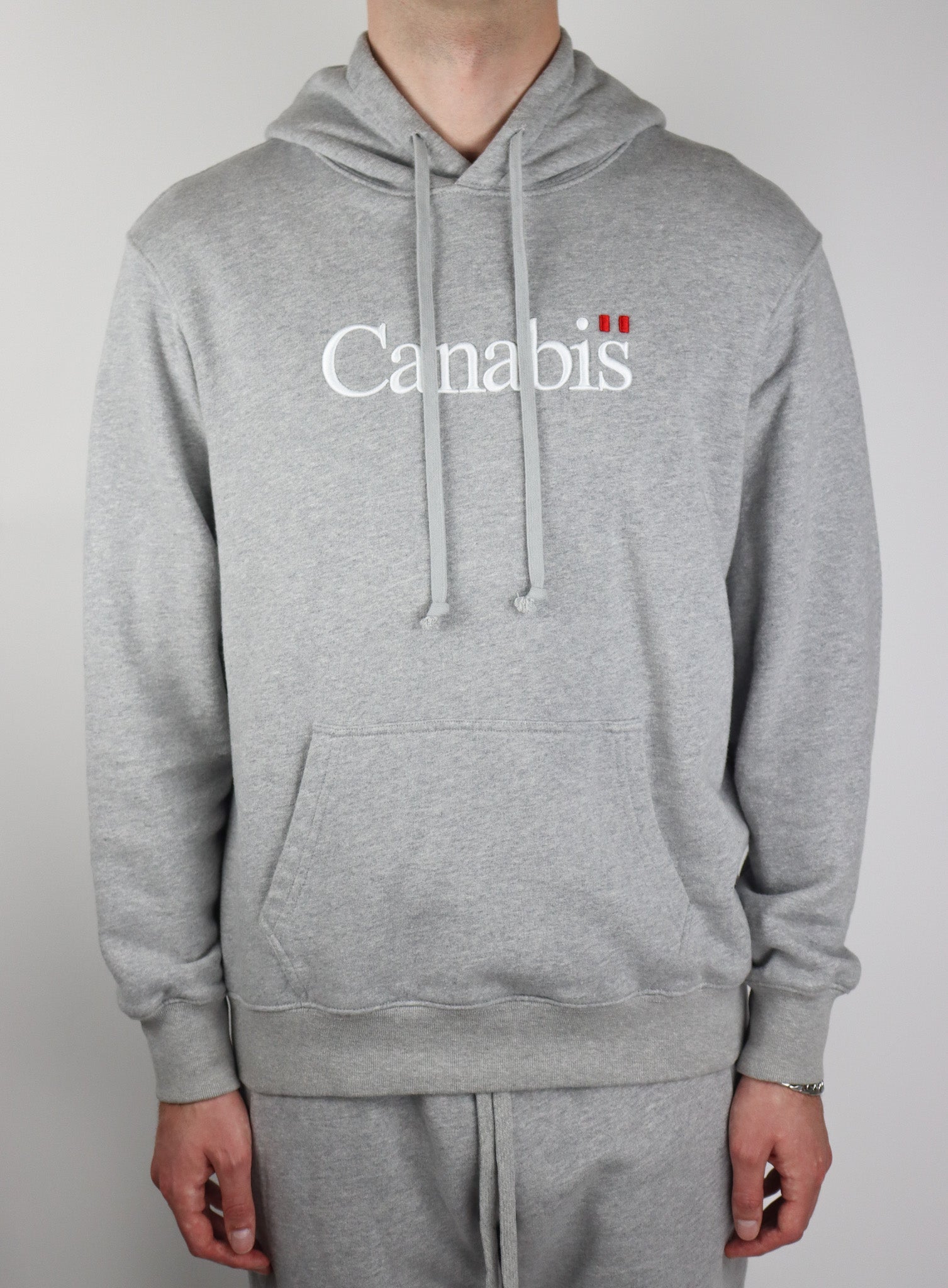 Grey Canabis Hoodie