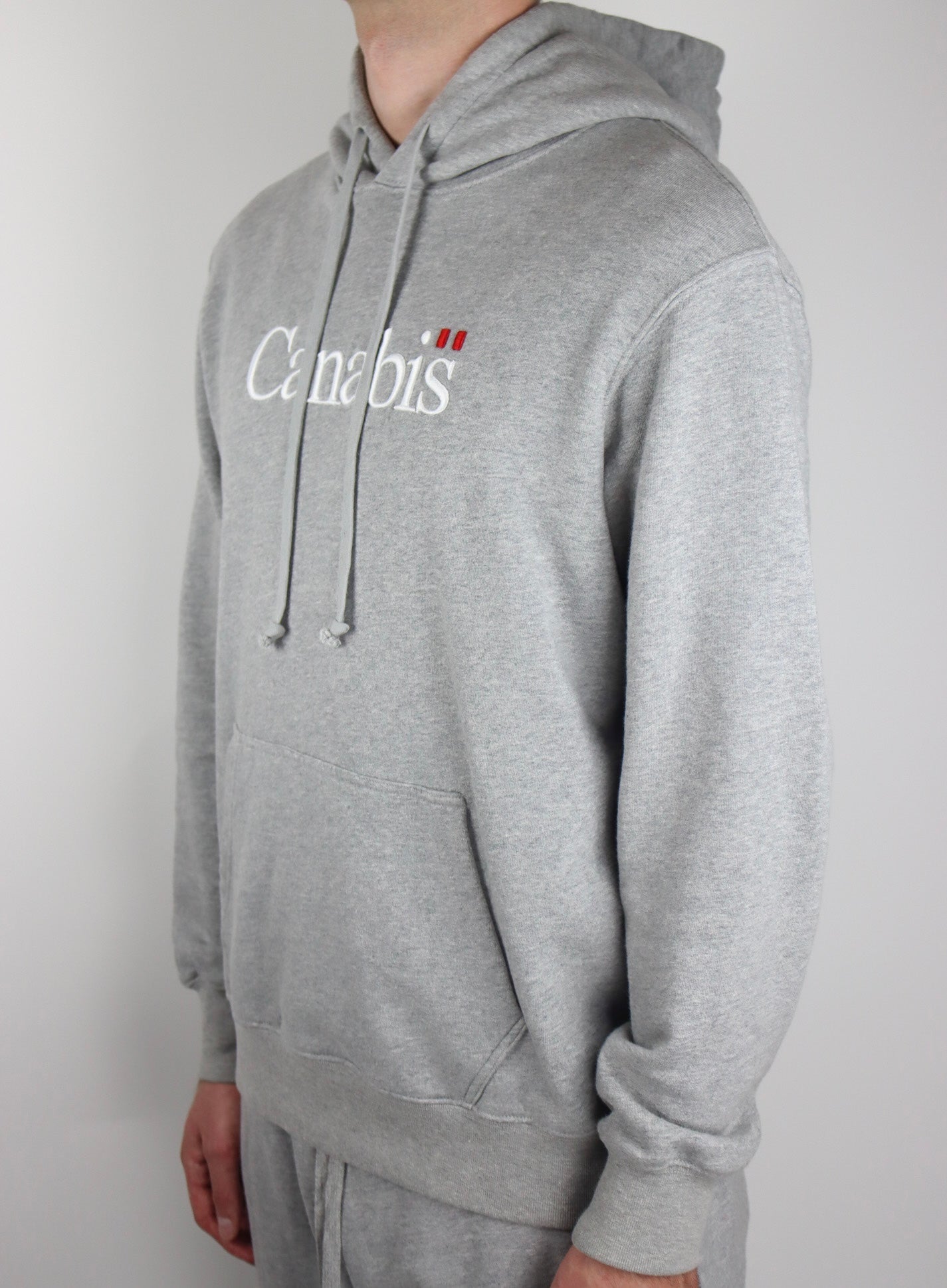 Grey Canabis Hoodie